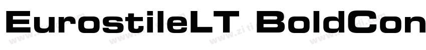 EurostileLT BoldCond字体转换
